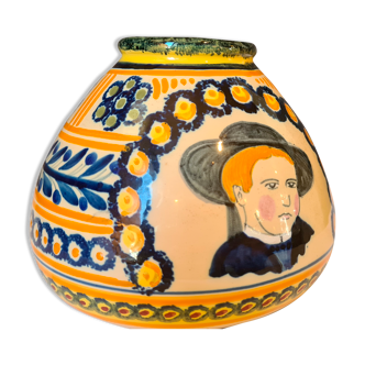 Vase toupie  breton