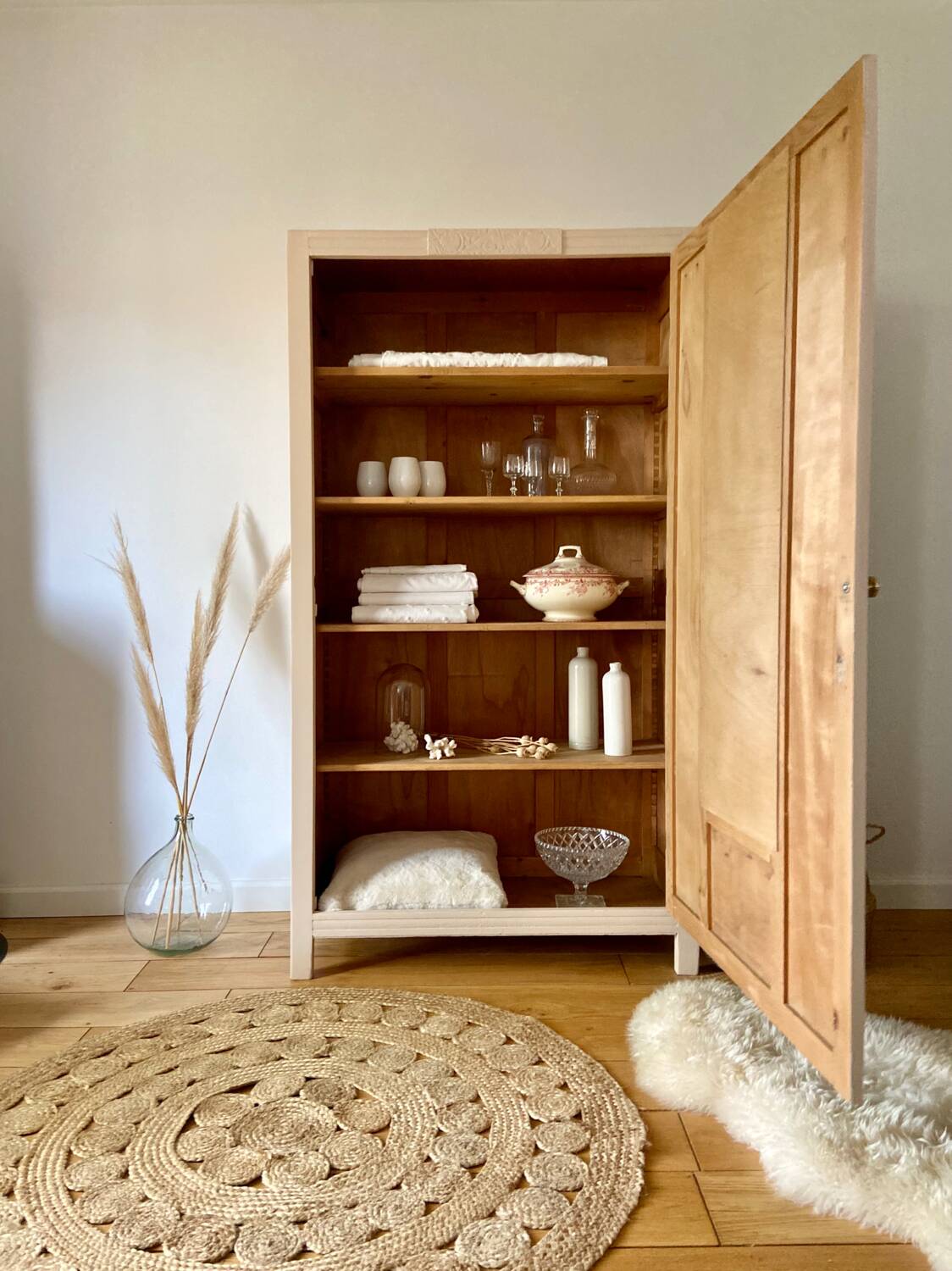 Parisian Art Deco nude pink wardrobe