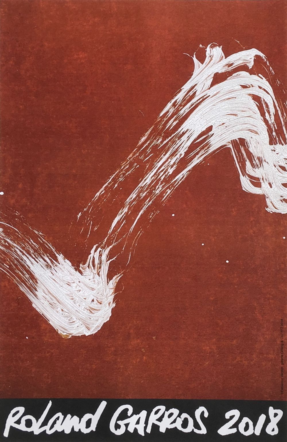 Roland Garros 2018 poster by Fabienne Verdier