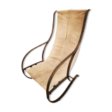 Chaise longue en fer forgé