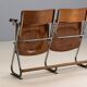 Two-seater folding bench, Bauhaus style, 1930s, Czechoslovakia