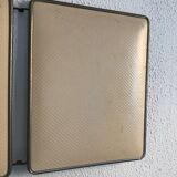 Mirror triptych barber ivory vintage 1960 - 30 x 77 cm