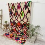 Handmade Moroccan Berber carpet 253 x 146 CM