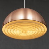 Pair of Danish copper hanging lamp