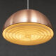 Pair of Danish copper hanging lamp