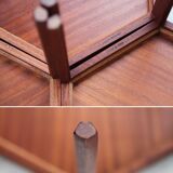 Set of 3 stackable teak tables Hans Andersen Artex 1960s