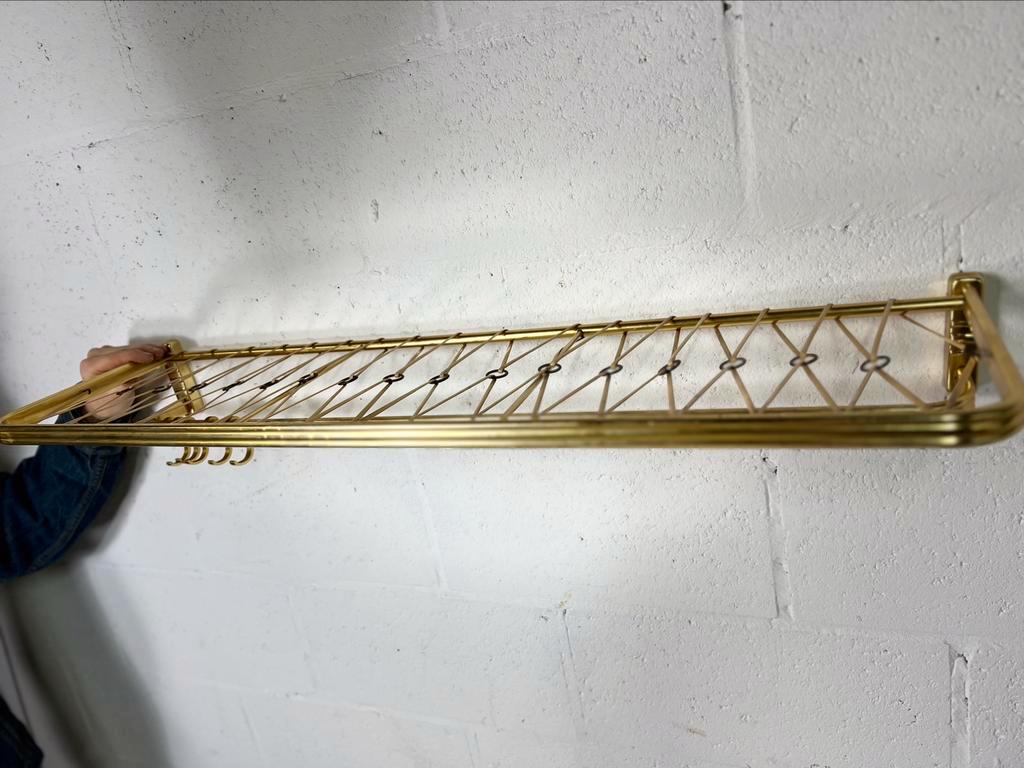 Vintage 'gold' wall coat rack