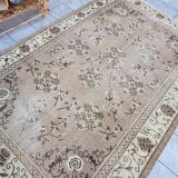 Oushak Vintage Floral Handmade Rug sku882