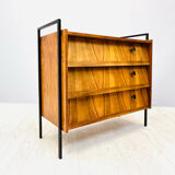 Shoes cabinet with metal frame
