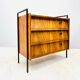 Shoes cabinet with metal frame
