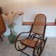 Rocking-chair en bois courbé