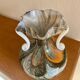 Vase en verre marbré italien 70s
