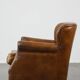 Cognac-colored subtle armchair