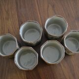 patterned sandstone cups