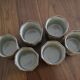 Lot de 6 tasses en grès à motif