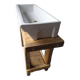 Old washbasin enamelled ceramic school sink ep 1960