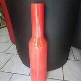 Red glazed stoneware vase