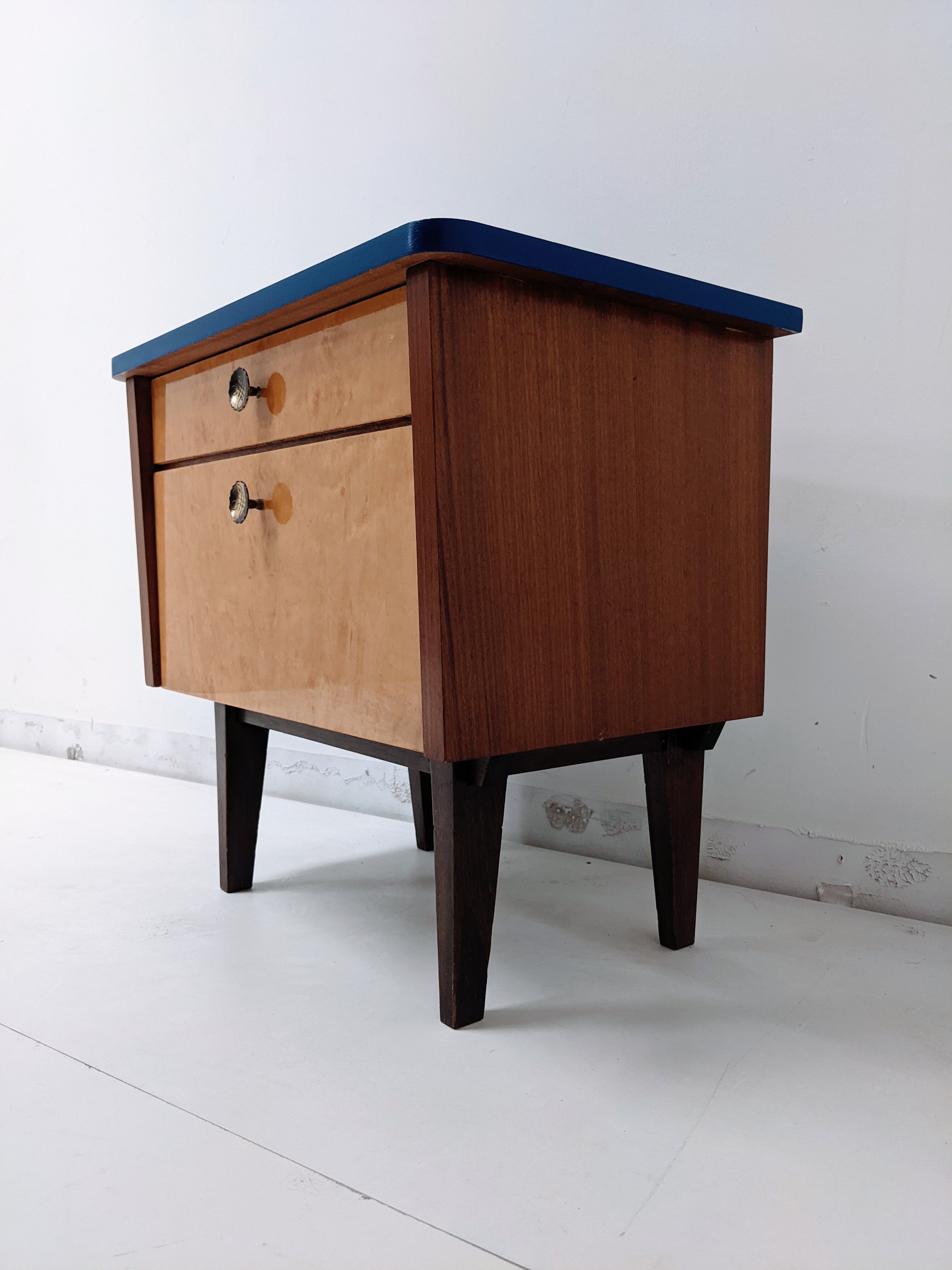 Vintage wooden storage cabinet / side bedside table