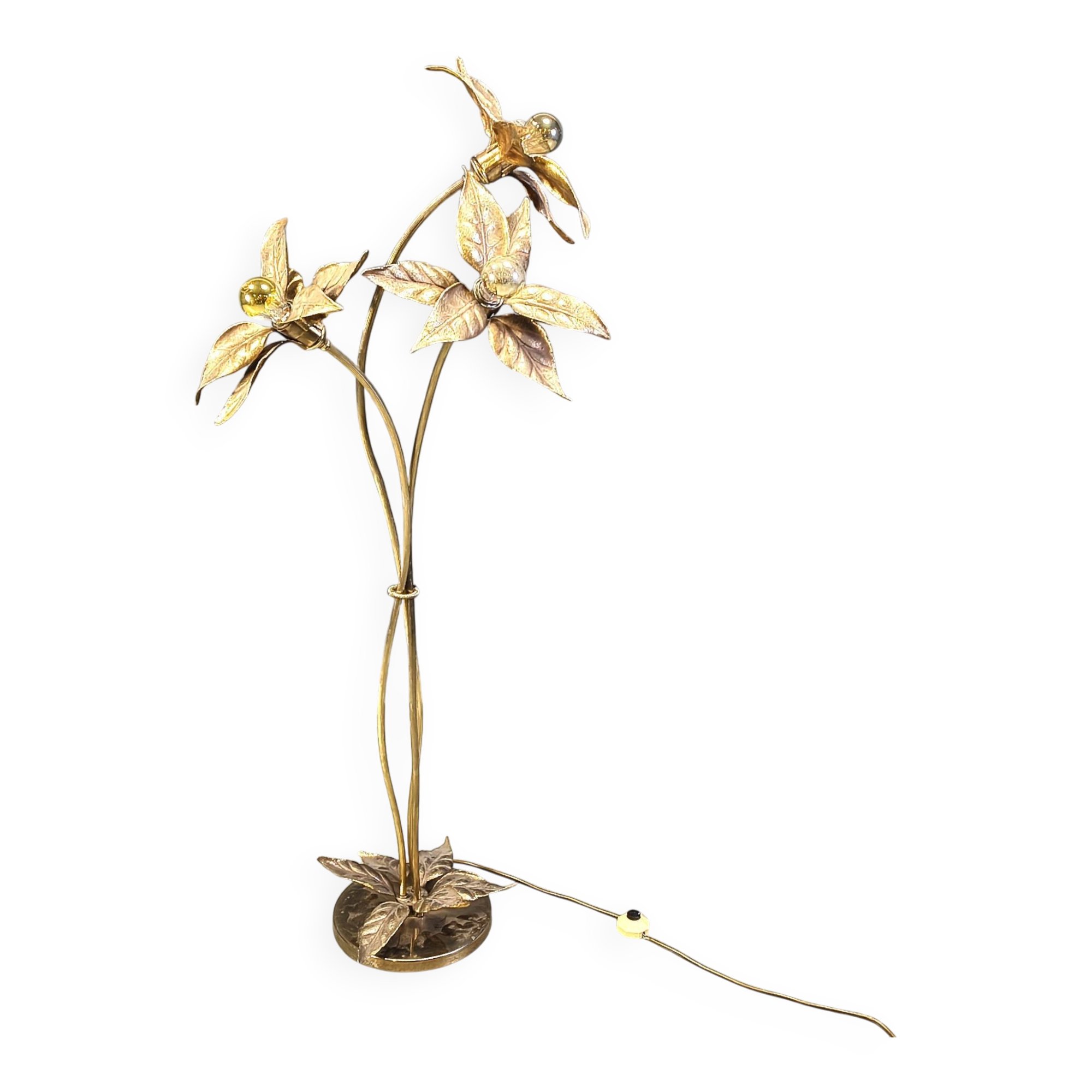 Willy Daro flower floor lamp, 1970s