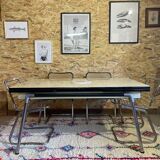 Yellow formica table