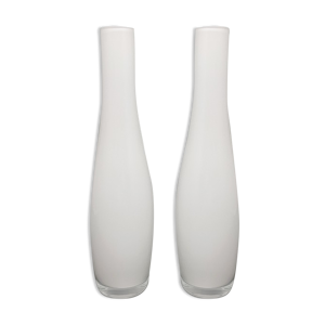 paire de vases par Dogi dans le verre de Murano années 1970