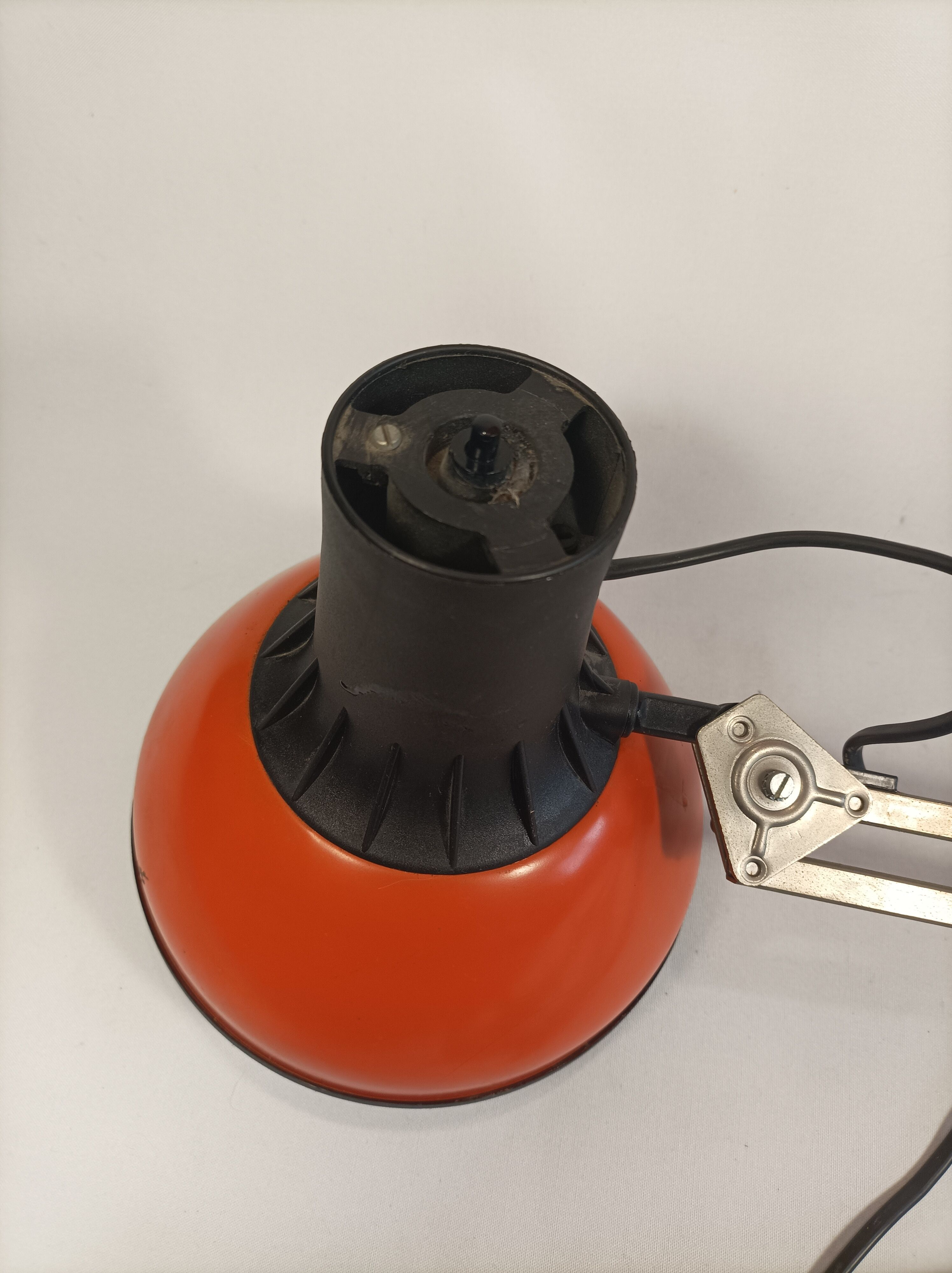 LIVAL architect lamp orange model P12 Finland vintage 1970