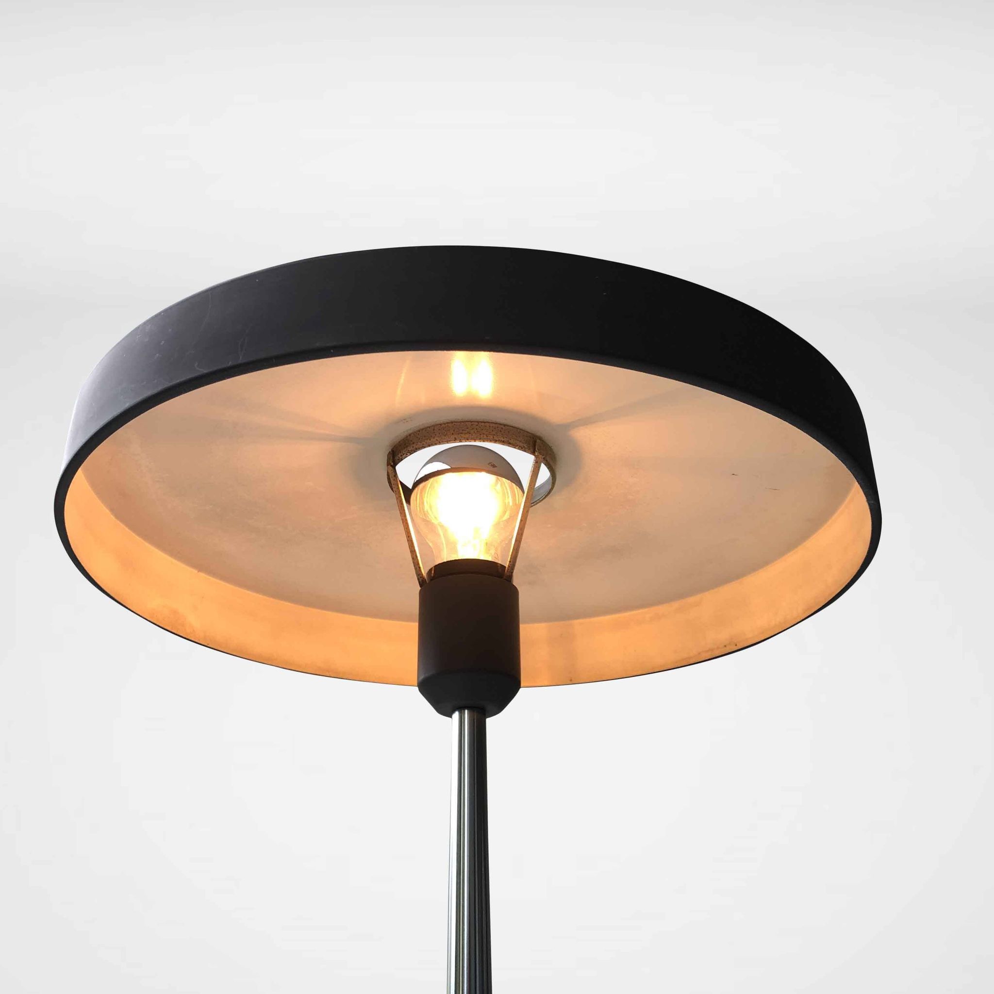 Rare Grey and Silver 'Timor 69' or 'Major' Desk Lamp by Louis Kalff for Philips, Netherlands, 1960s