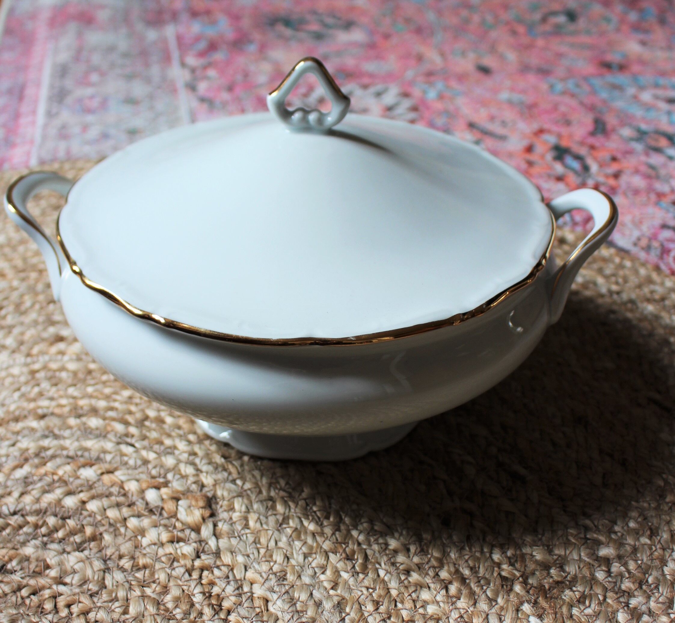White porcelain soup Sologne Lamotte