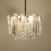 Ice Glass Chandelier by J. T. Kalmar for Kalmar Franken KG, 1960s