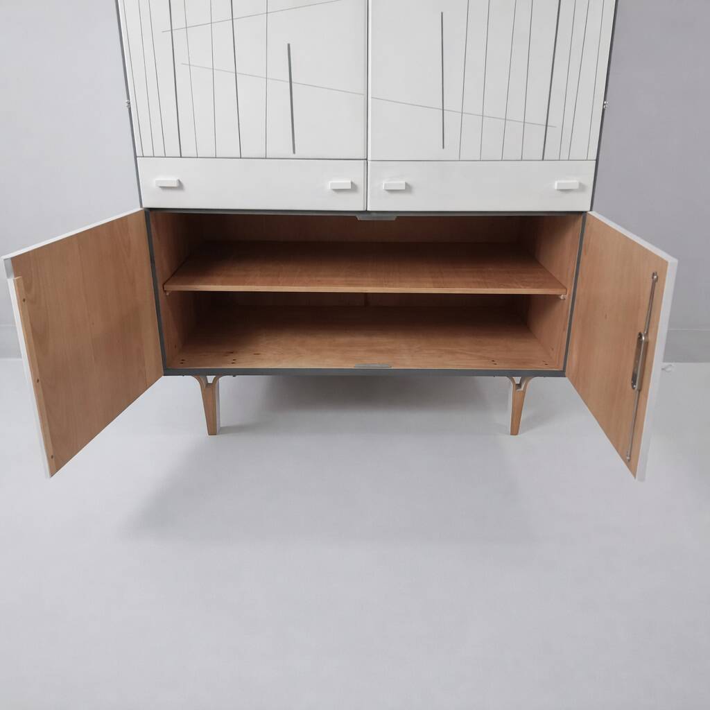 Vintage wardrobe in ash by Francisek Mezulanik, 1970.