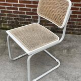 Set of 4 Cesca b32 model chairs in white by Marcel Breuer