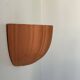 Vintage terracotta shell wall light, France 1960s