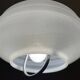 Mid Century white glass pull down  pendant lamp