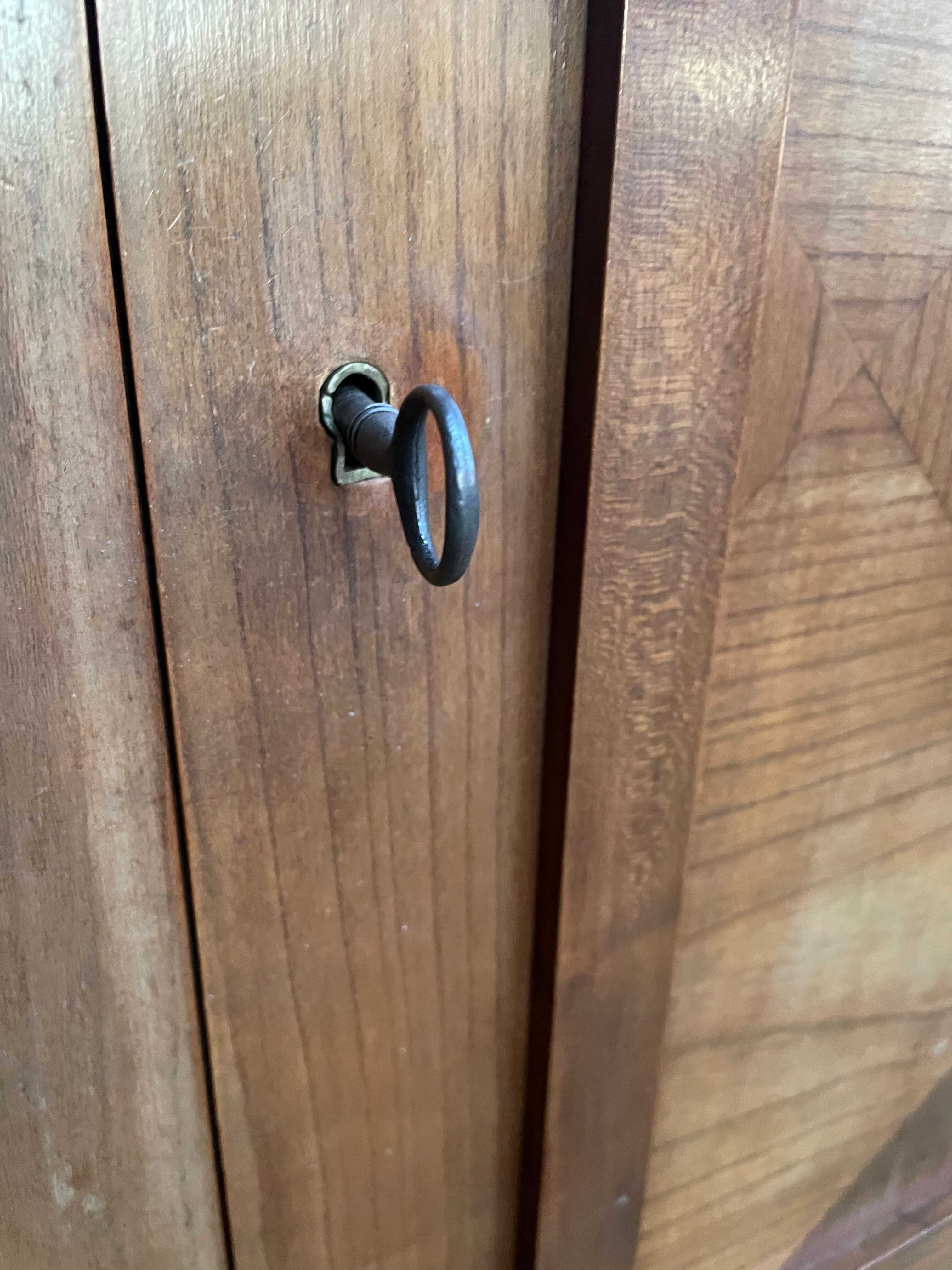 Solid ash bedroom wardrobe 1960