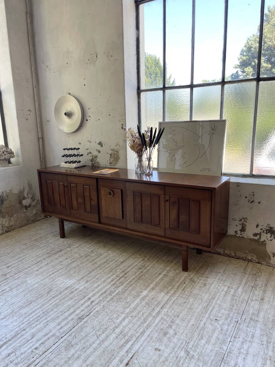 1950s modernist oak sideboard