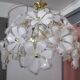 Suspension, lustre vintage , 18 fleurs