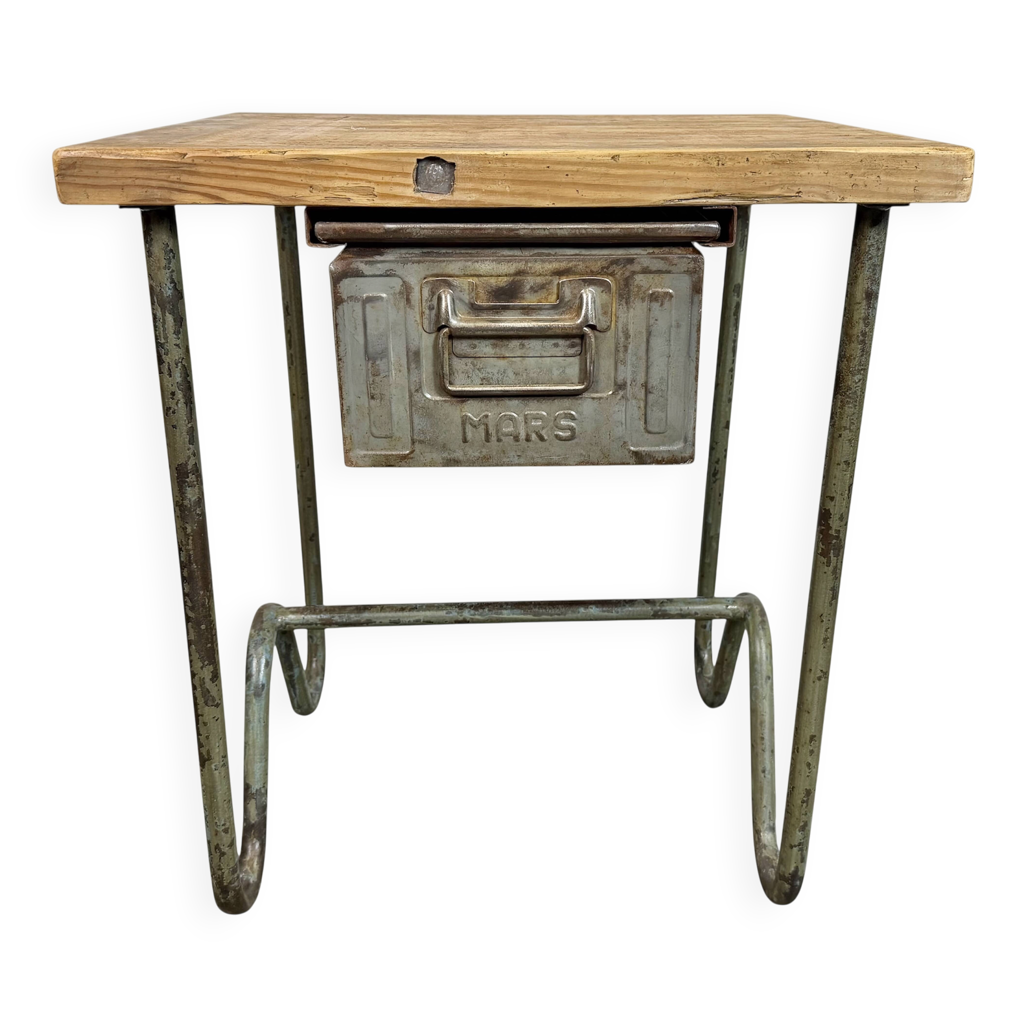 Vintage Industrial Worktable, 1960s