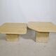 Tables gigognes en travertin, ensemble de 2, années 1970