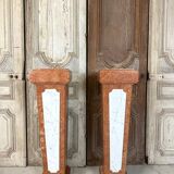 Pair of 20th century marble columns