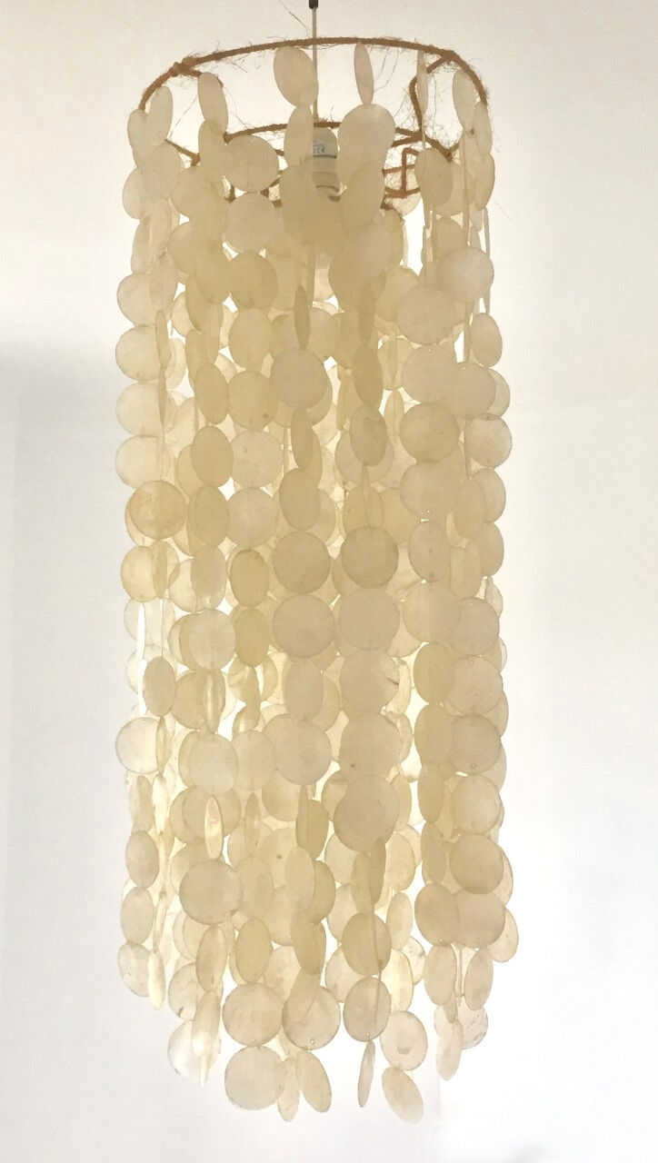 Vintage mother-of-pearl hanging lamp