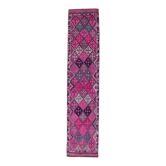 Tapis rose vif turc nouée à la main 81x390