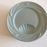 Set of 6 plates celadon de Sarreguemines 1950