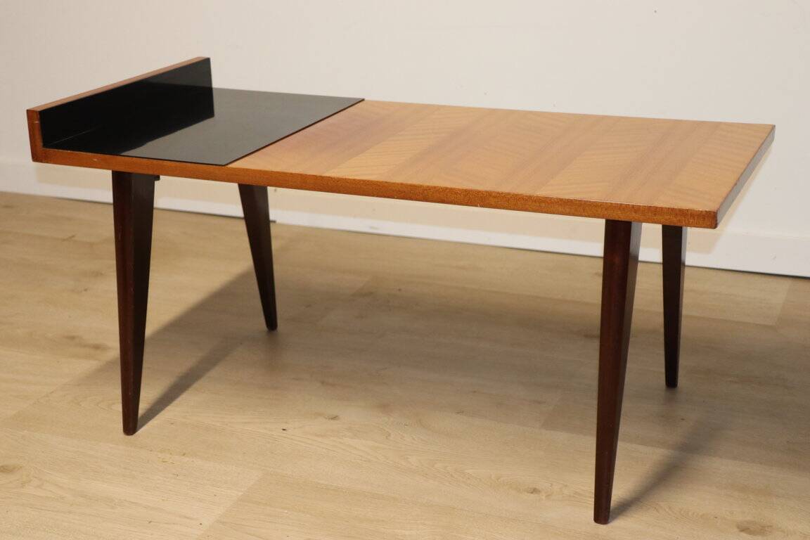 Vintage wooden coffee table, 1960s