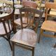 Set of 30 vintage bistro and restaurant chairs