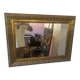 Framed mirror with a gilded wooden frame — 82 x 61 cm