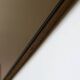 Grand miroir fumé encadrement asymétrique, années 70