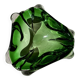 Green Murano glass vide-poche / ashtray from 1970