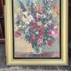 Flower Bouquet Painting by Anton Lamprecht, oil on canvas