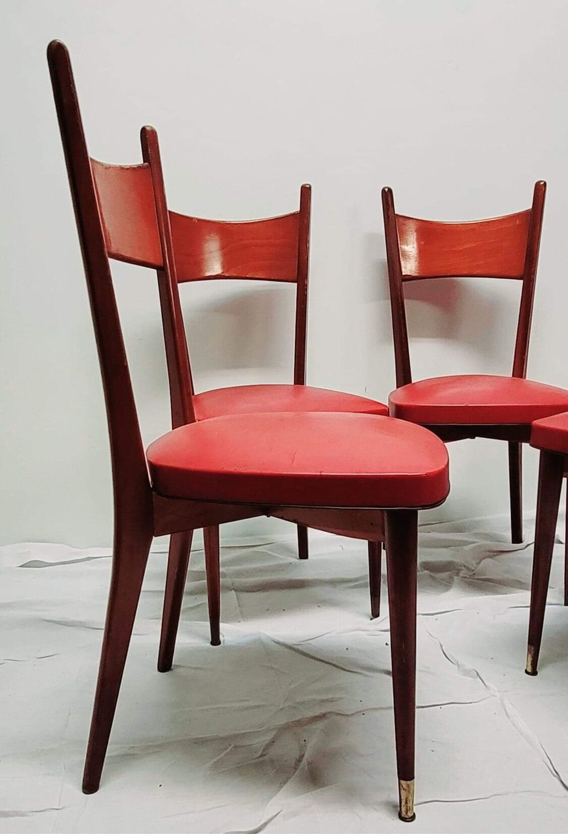 4 scandinavian vintage chairs