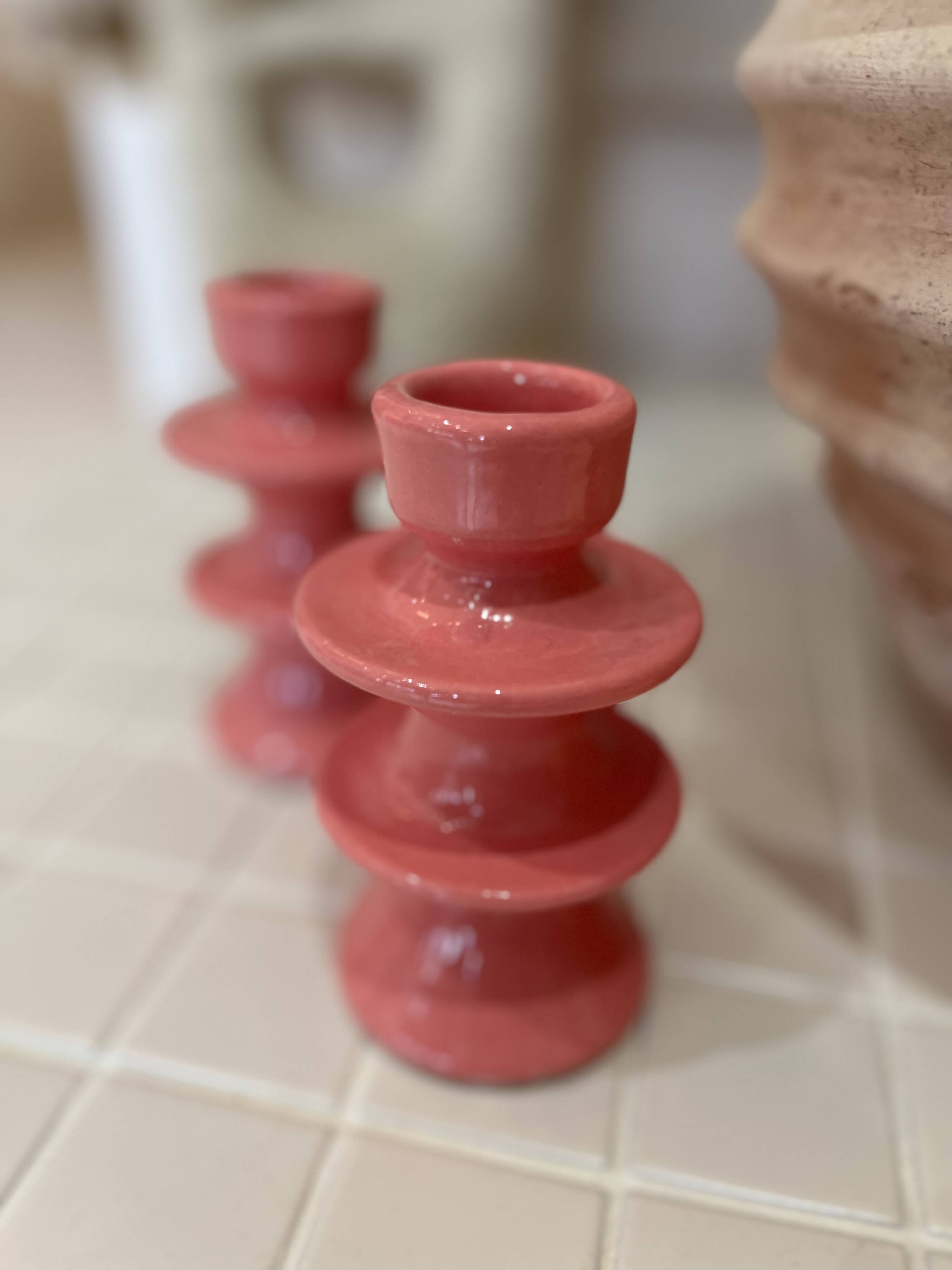 Barbapapa pink candle holder